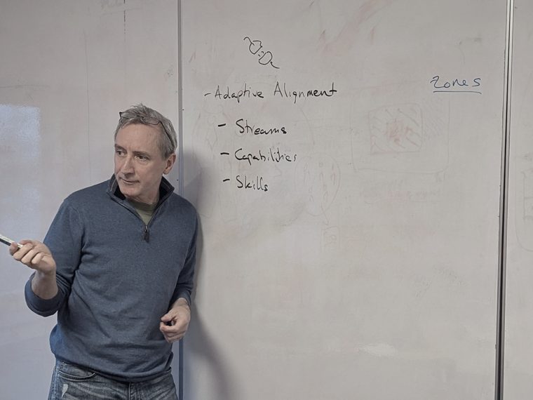 Richard Butler leading a session